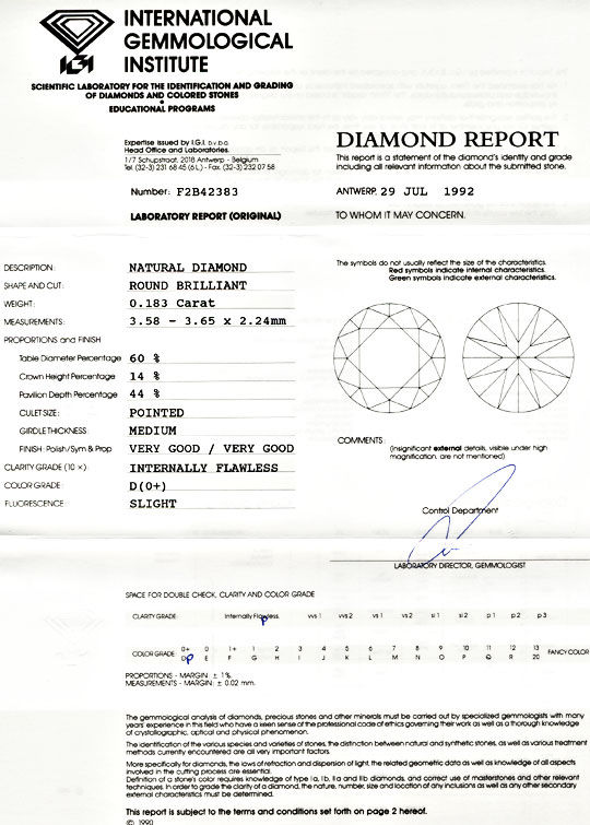 Foto 9 - Super Diamant IGI 0,183ct Lupenrein River D, D5406