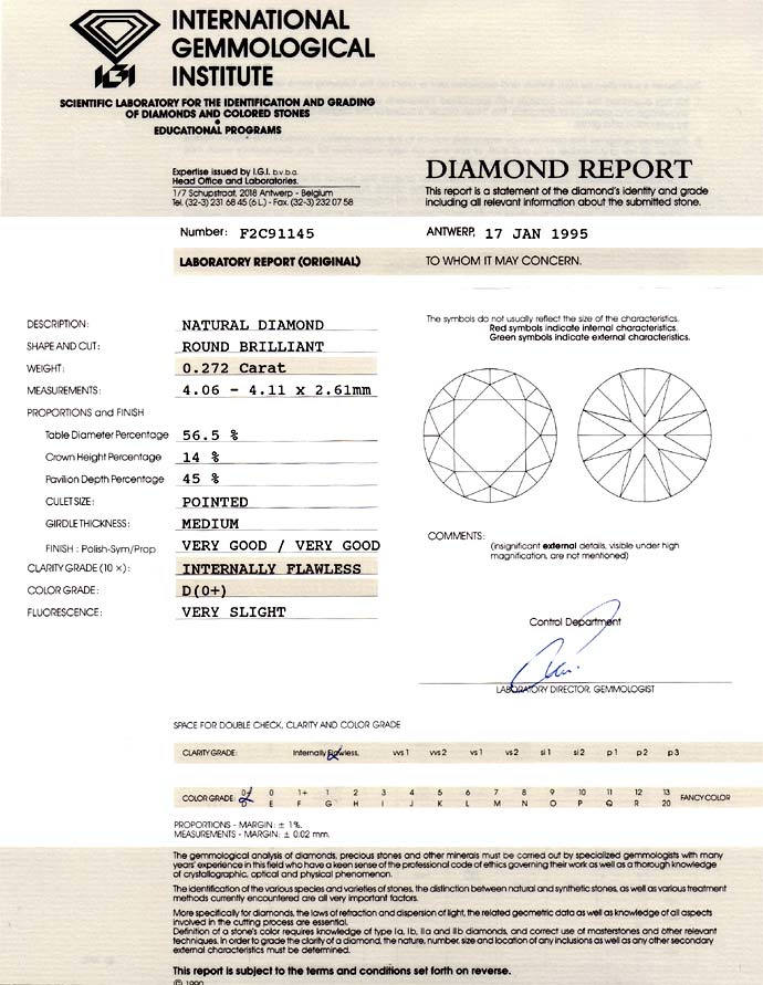 Foto 9 - DER BESTE Diamant 0,27ct Brillant lupenrein River D IGI, D6708