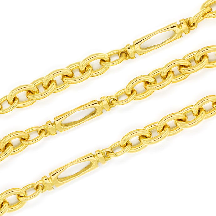 Foto 2 - Exklusive Goldkette im Anker Figaro-Muster massiv 750er, K3100