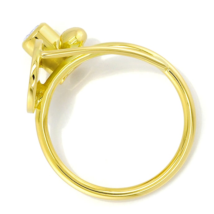 Foto 3 - Stylischer Design-Ring Gelbgold mit Brillant, S2658